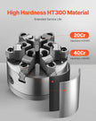 VEVOR 6 in 6-Jaw Self-Centering Lathe Chuck with D1-4 Cam Lock Backing Plate