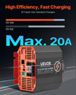 VEVOR 12V 20A DC to DC Charger Battery Charger 250W for Lead-Acid Lithium AGM