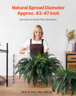 VEVOR 2Pcs Artificial Boston Ferns Plastic Fern 50 Branches Indoor Outdoor Decor