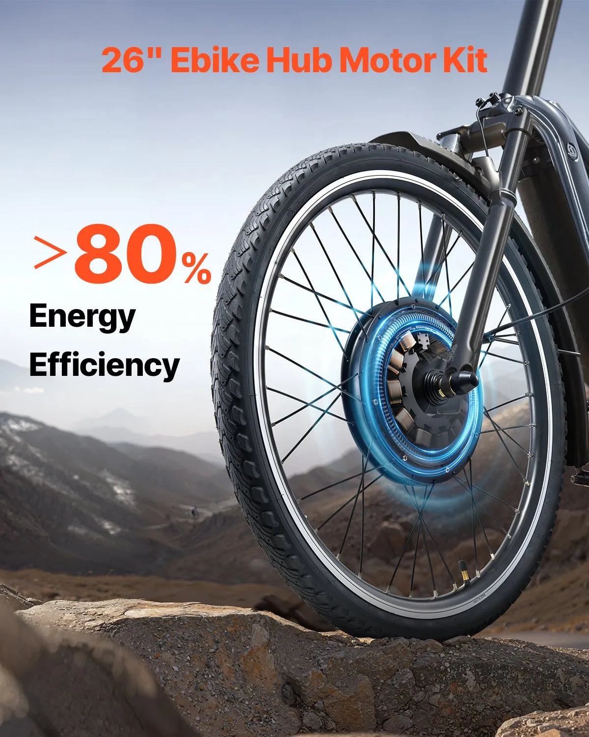 VEVOR 1000W Electric Bike Conversion Kit 48V 26