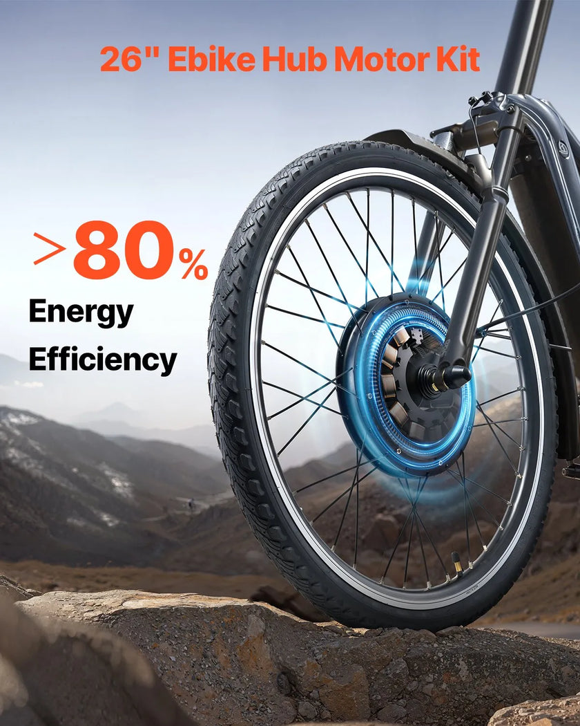 VEVOR 1000W Electric Bike Conversion Kit 48V 26