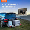 VEVOR 49.4 x 22.4 x 7.1 in Hitch Cargo Carrier, 500lb Capacity Trailer Hitch Mount Aluminum Cargo Basket, Luggage Carrier Rack Fits 2