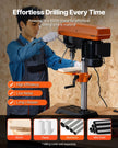 VEVOR 10in Benchtop Drill Press Tabletop Drilling Machine 610-2800RPM Adjustable