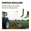 VEVOR 18'' Box Blade Shank Scarifier Shanks Teeth 4 Holes Box Scraper Shank 5pcs