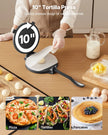 VEVOR 10 Inch Tortilla Press Chapati Maker Roti Dough Maker Heavy Duty Cast Iron