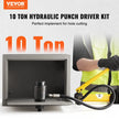 VEVOR 10 Ton Hydraulic Knockout Punch Driver Kit Hole Tool 1/2