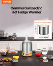 VEVOR 2.4L Electric Cheese Dispenser with Pump Commercial Hot Fudge Warmer