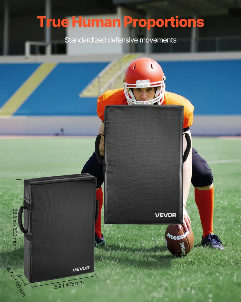VEVOR 24x16in Football Blocking Tackle Dummy Kick Shield Pad with Handles 2PCS