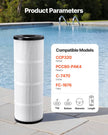 VEVOR 4 x 80 Sq. Ft Hot Tub Spa Pool Filter Cartridge Compatible Pentair CCP320