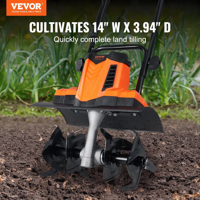 VEVOR 10 Amp Electric Tiller, 14