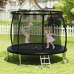 10FT Outdoor Trampoline Heavy-Duty Recreational Trampoline with Safety Enclosure Net