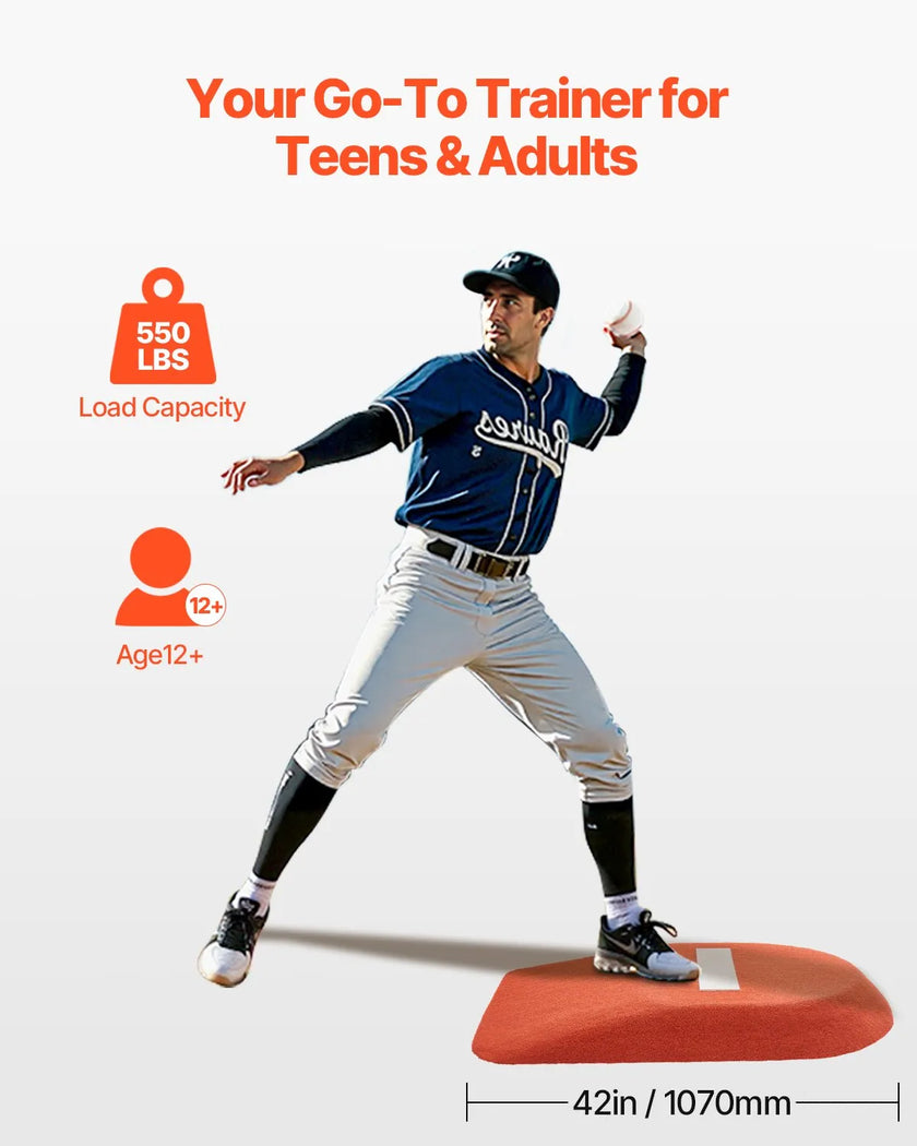 VEVOR 42 in Pitching Mound Portable Pitcher Mound Baseball Softball  Training