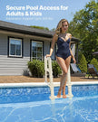 VEVOR 5-Step Inclined Pool Ladder of 2 Handrails Loads 300 lb for 48-54 In Pool