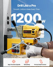 Magnetic Drill 1200W 2810 lbf Mag Drill Press 1.6 in Boring Diameter Yellow