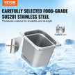 VEVOR 6 Pack Hotel Pans, 1/6  Size Anti-Jam Steam Pan, 0.8mm Thick Stainless Steel Restaurant Steam Table Pan, 6-Inch Deep Commercial Table Pan, Catering Storage Food Pan, for Industrial & Scientific