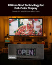 VEVOR 27x14in Programmable LED Sign Digital Scrolling Display Board P5 Fullcolor