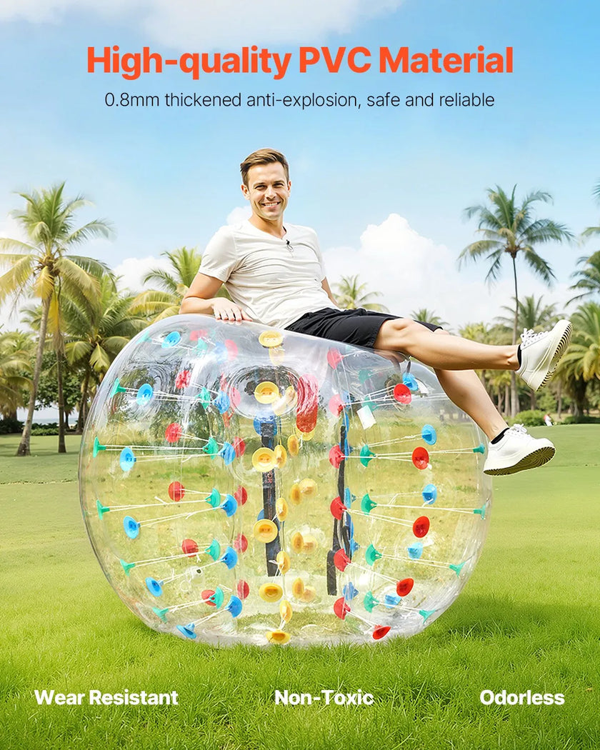 VEVOR 5FT/1.5M Inflatable Bumper Balls PVC Body Sumo Zorb Ball Outdoor Game