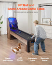 VEVOR 9 ft Roll & Score Arcade Game Table Electronic Scorer Game Room 4 Balls