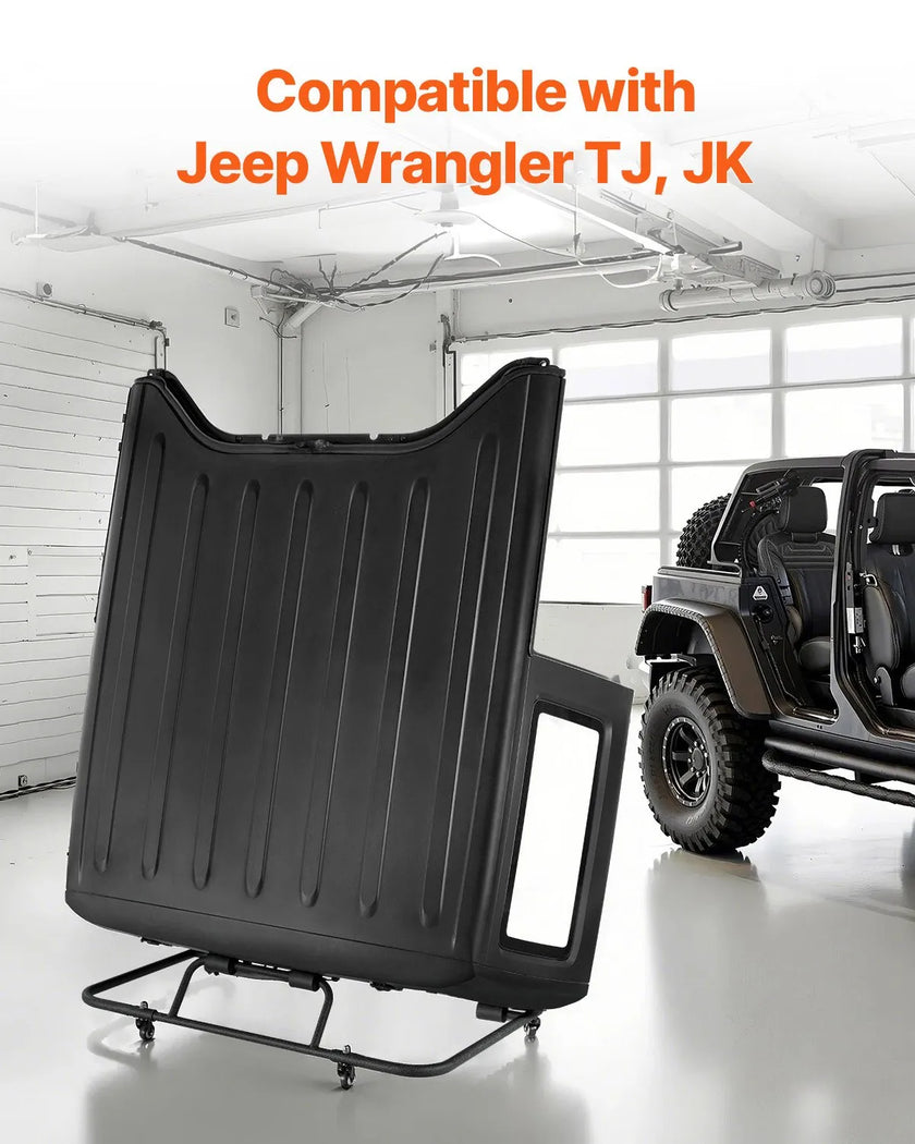 VEVOR Moveable Sturdy Hardtop Storage Cart for Jeep Wrangler TJ, JK, JL, JT