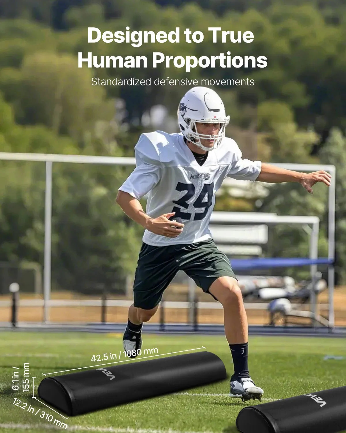 VEVOR 42.5in Football Tackling Dummy Step Over Dummy Blocking Pad Equipment 2PCS