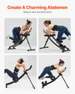 VEVOR AB Workout Machine Equipment Home Gym Core Abdominal Trainers Dual-track