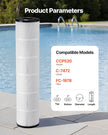 VEVOR 4 x 130 Sq. Ft Hot Tub Spa Pool Filter Cartridge Compatible Pentair CCP520