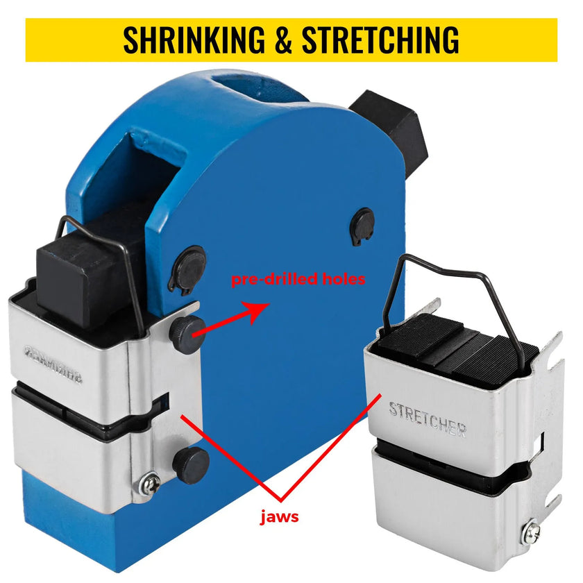 VEVOR 2-in-1 Sheet Metal Shrinker and Stretcher Set,18 Gauge Mild Steel 16 Gauge Aluminum Sheet Metal Bender Shrinker Stretcher Set,Solid Construction Manual Expansion Machine