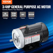 VEVOR 0.75HP Electric Motor 1725RPM AC115/230V 56C Frame 1-Phase 5/8