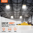 VEVOR 100FT Construction String Lights 150W 15000LM Connectable Waterproof