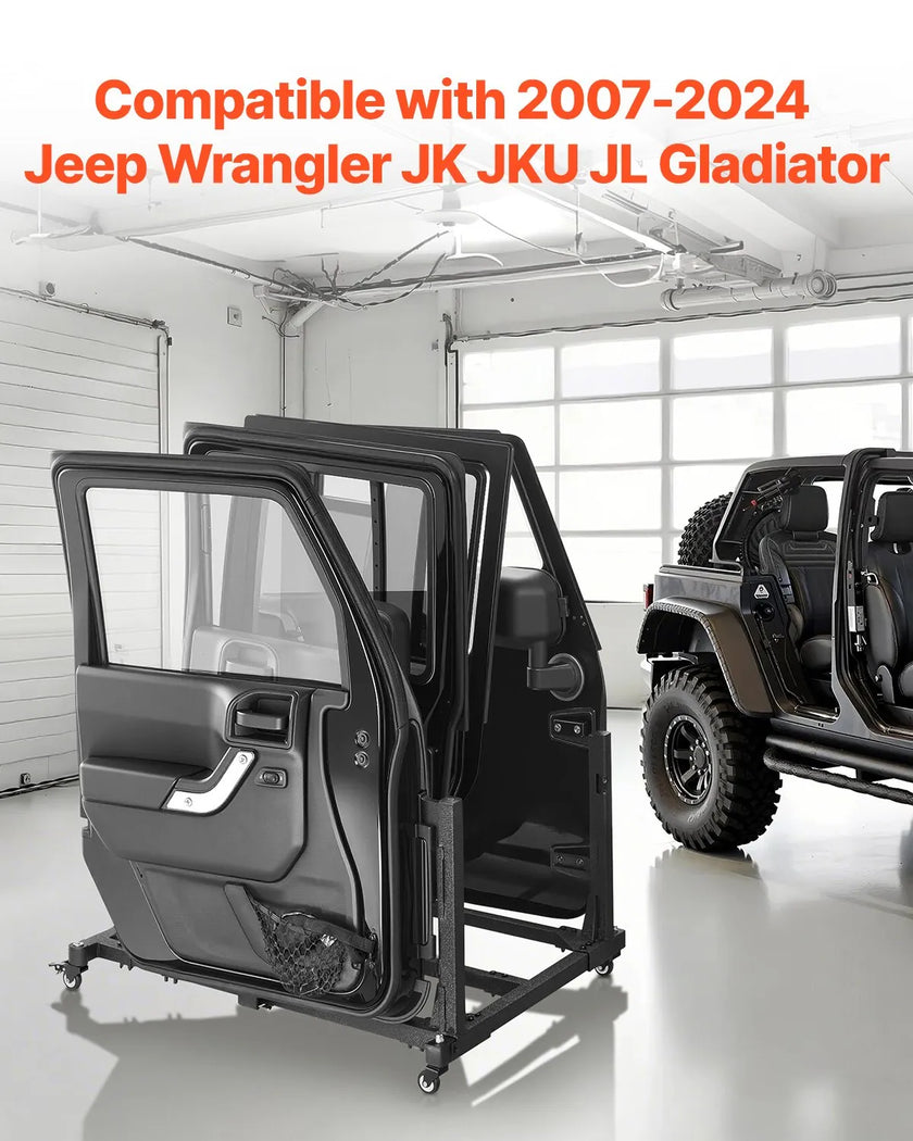 VEVOR 4 Doors Jeep Door Storage Cart for Jeep Wrangler JK JKU JL Gladiator