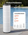 VEVOR 4 x 105 Sq. Ft Hot Tub Spa Pool Filter Cartridge Compatible Pentair CCP320