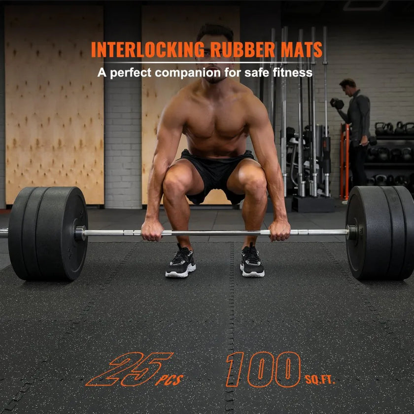 VEVOR 25 PCS 1/2 inch Thick Gym Floor Mats, 24