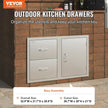 VEVOR Outdoor Kitchen Door Drawer Combo 32.5\