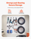 VEVOR 4 x 4 ft Slat Wall Paneling PVC White Garage Slatwall with Modular Design