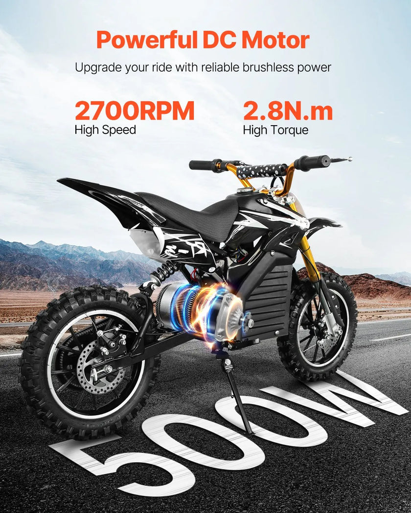 VEVOR 500W Electric Brushless DC Motor Kit 48V 2700rpm with Upgraded Controller
