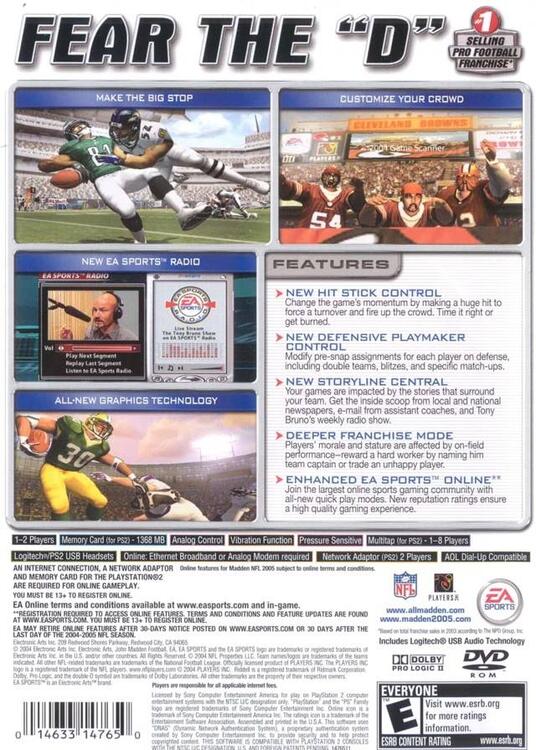Madden NFL 2005 (occasion)