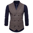 Men's Slim Fit Business Waistcoat – Double Breasted Suit Vest