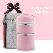 Japanese-Inspired Compartment Lunch Box – Stainless Steel, 1–3 Layer