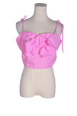 SHEIN Women Crop Tops Regular fit in Pink - L