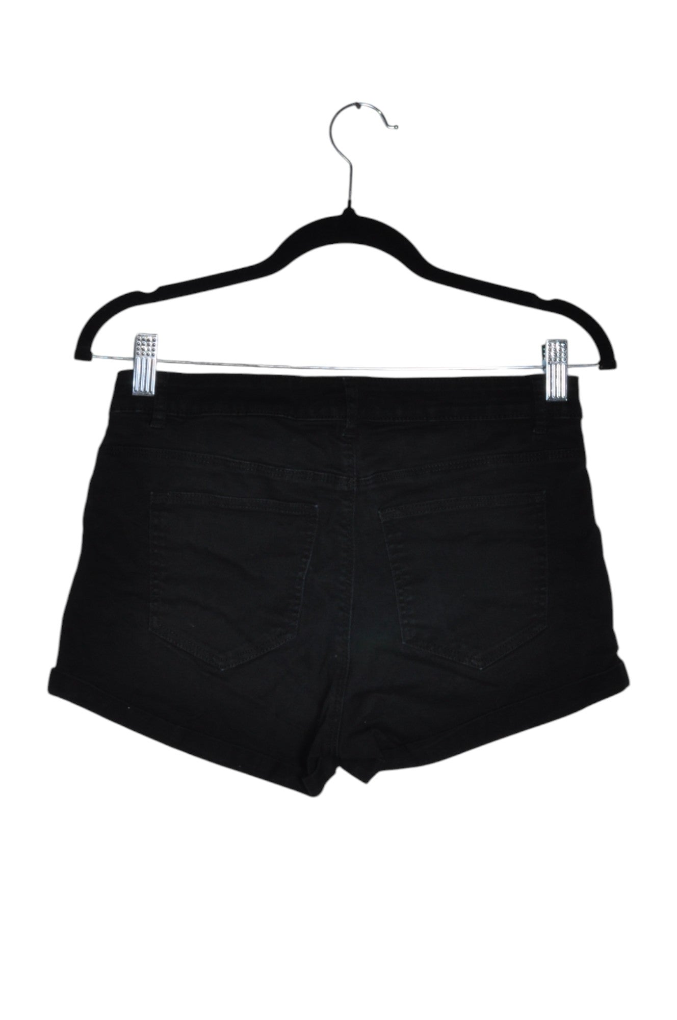 H&M Women Denim Shorts Regular fit in Black - 6