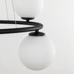 ANABELLE Scandinavian PendANABELLE 6-Light Scandinavian Globe Chandelier for Dining Room & Modern Interiorsant Light 6