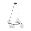 ANABELLE Scandinavian PendANABELLE 6-Light Scandinavian Globe Chandelier for Dining Room & Modern Interiorsant Light 6