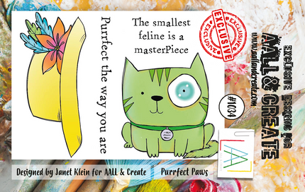 AALL and Create  A7 Stamp Set - 1034 - Purrfect Paws