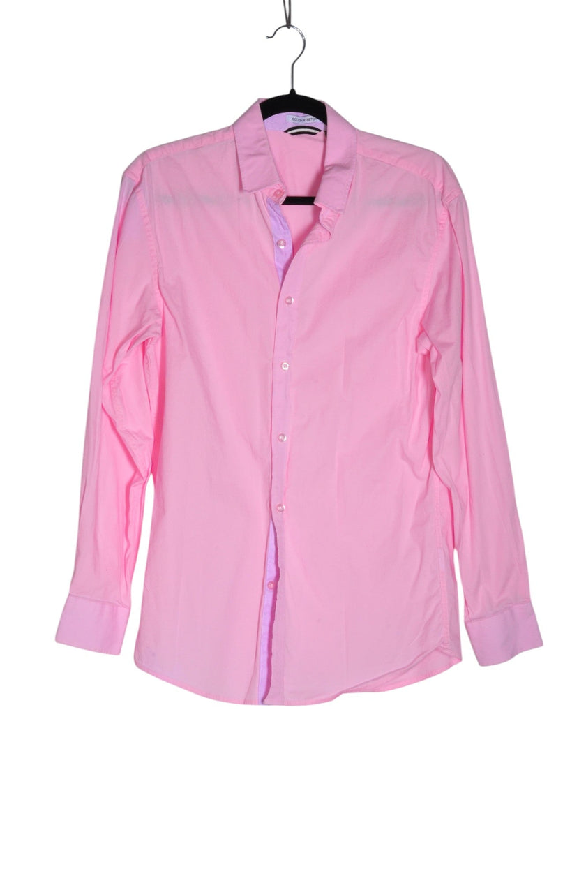 UNBRANDED Women Button Down Tops Regular fit in Pink - S