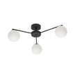 ELTON Black Scandinavian Ceiling Light for Living Room, Bedroom & Hallway