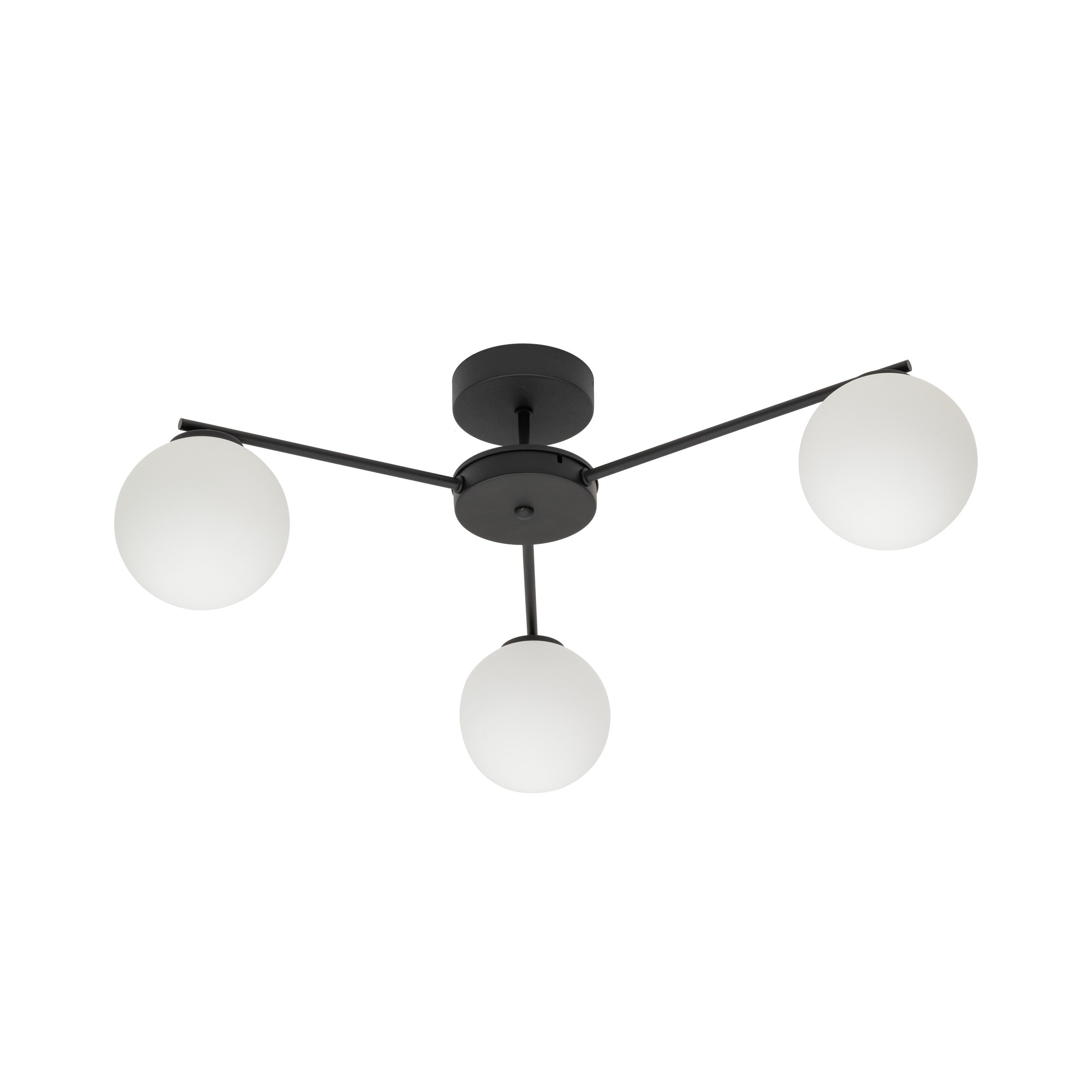 ELTON Black Scandinavian Ceiling Light for Living Room, Bedroom & Hallway