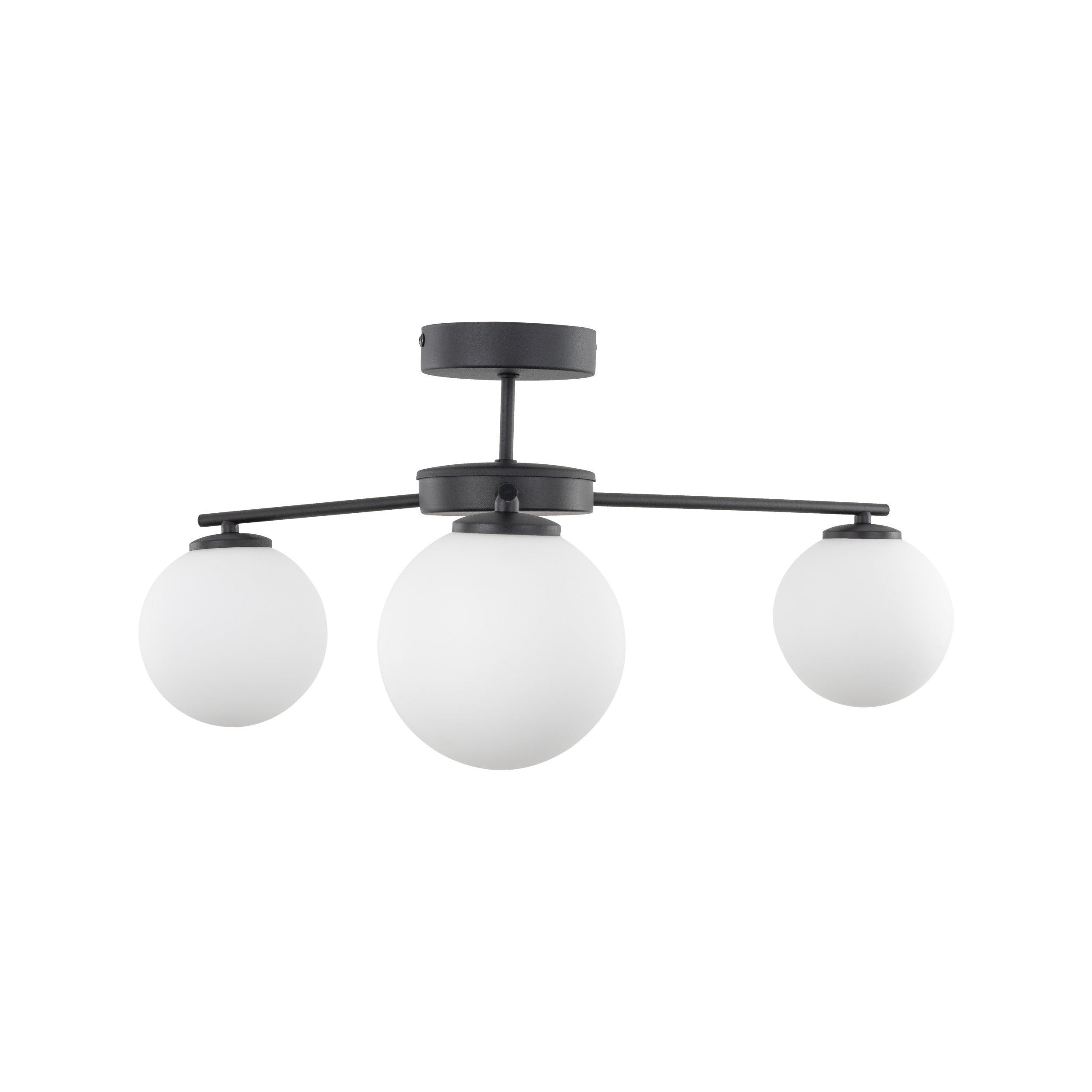 ELTON Black Scandinavian Ceiling Light for Living Room, Bedroom & Hallway