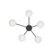ELTON Black Scandinavian Ceiling Lamp for Living Room, Bedroom & Hallway