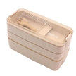 Insulated Bento Lunch Box Three-Layer Wheat Stalk Container