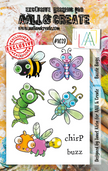AALL and Create  A7 Stamp Set - 1039 - Buzzie Bugs